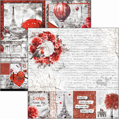 Paris Je t’aime Pad 8"x8" 12/Pkg - Image 2