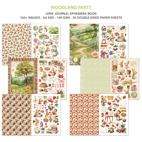 Ephemera Book Woodland Party A4 32/Pkg - Image 2