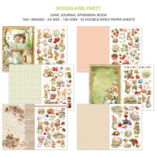 Ephemera Book Woodland Party A4 32/Pkg - Image 3
