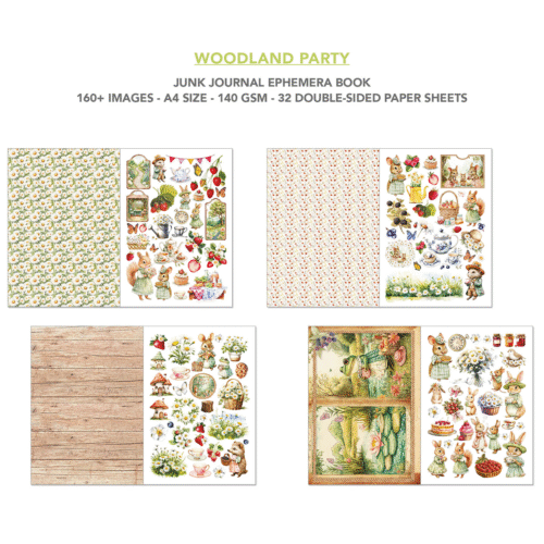 Ephemera Book Woodland Party A4 32/Pkg - Image 4