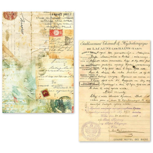 A5 Tissue Paper Set – 24 Sheets Vintage Manuscript - Image 6