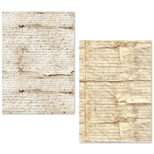 A5 Tissue Paper Set – 24 Sheets Vintage Manuscript - Image 7