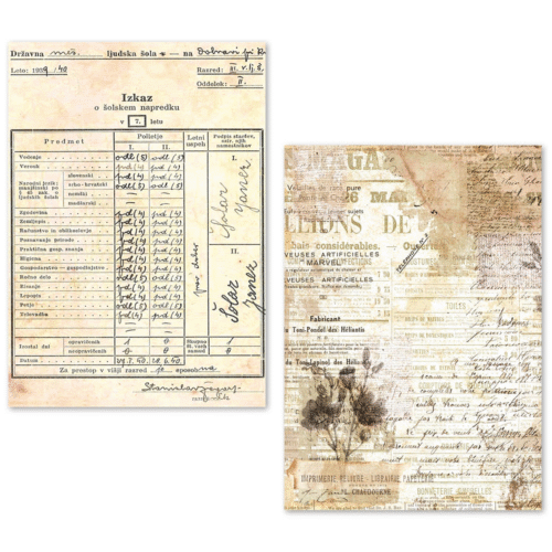 A5 Tissue Paper Set – 24 Sheets Vintage Manuscript - Image 8