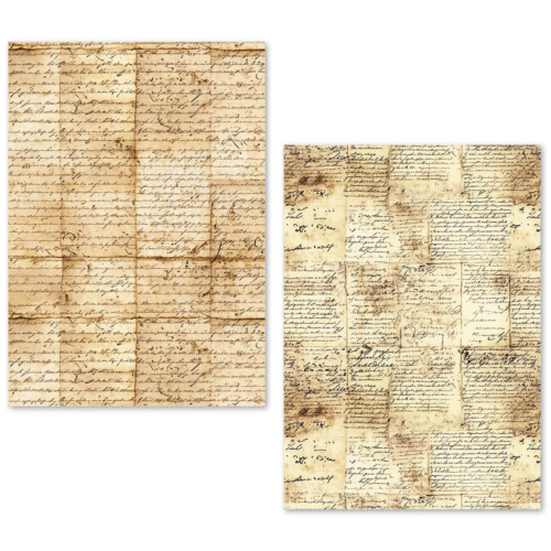 A5 Tissue Paper Set – 24 Sheets Vintage Manuscript - Image 10