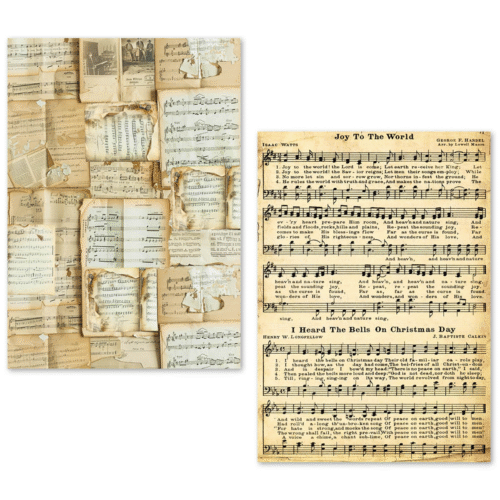 A5 Tissue Paper Set – 24 Sheets Music Sheet - Image 2