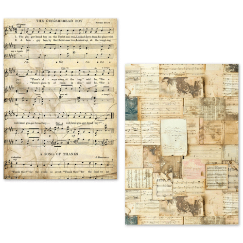 A5 Tissue Paper Set – 24 Sheets Music Sheet - Image 7