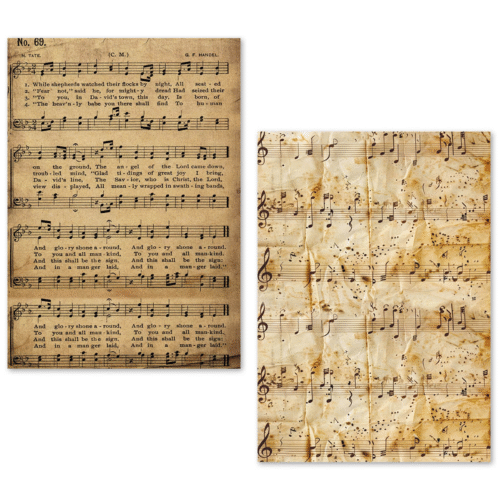 A5 Tissue Paper Set – 24 Sheets Music Sheet - Image 12
