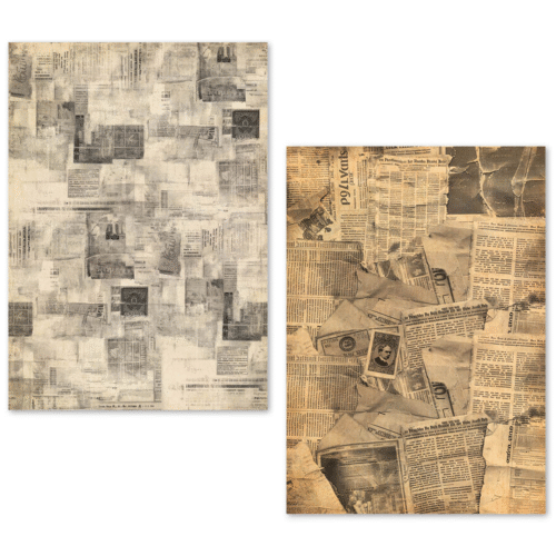 A5 Tissue Paper Set – 24 Sheets Newspapers - Image 13