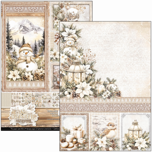 Winter season Creative Pad A4 9/Pkg - Image 2