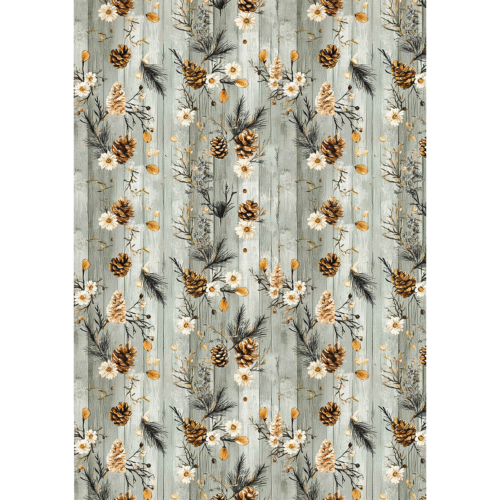 Hot Cocoa & Holly Rice Paper A5 MIXED 8/Pkg - Image 3
