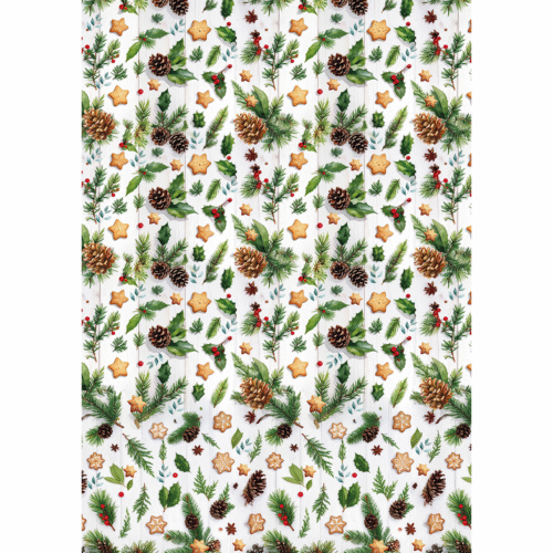 Hot Cocoa & Holly Rice Paper A5 MIXED 8/Pkg - Image 9