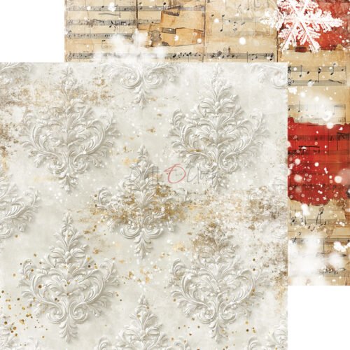 Christmas Night  8x8 Background Papers - Image 5