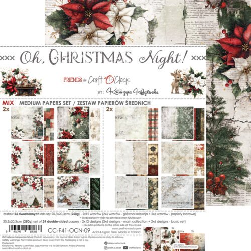 Christmas Night  8x8 Mixed Set Papers - Image 16