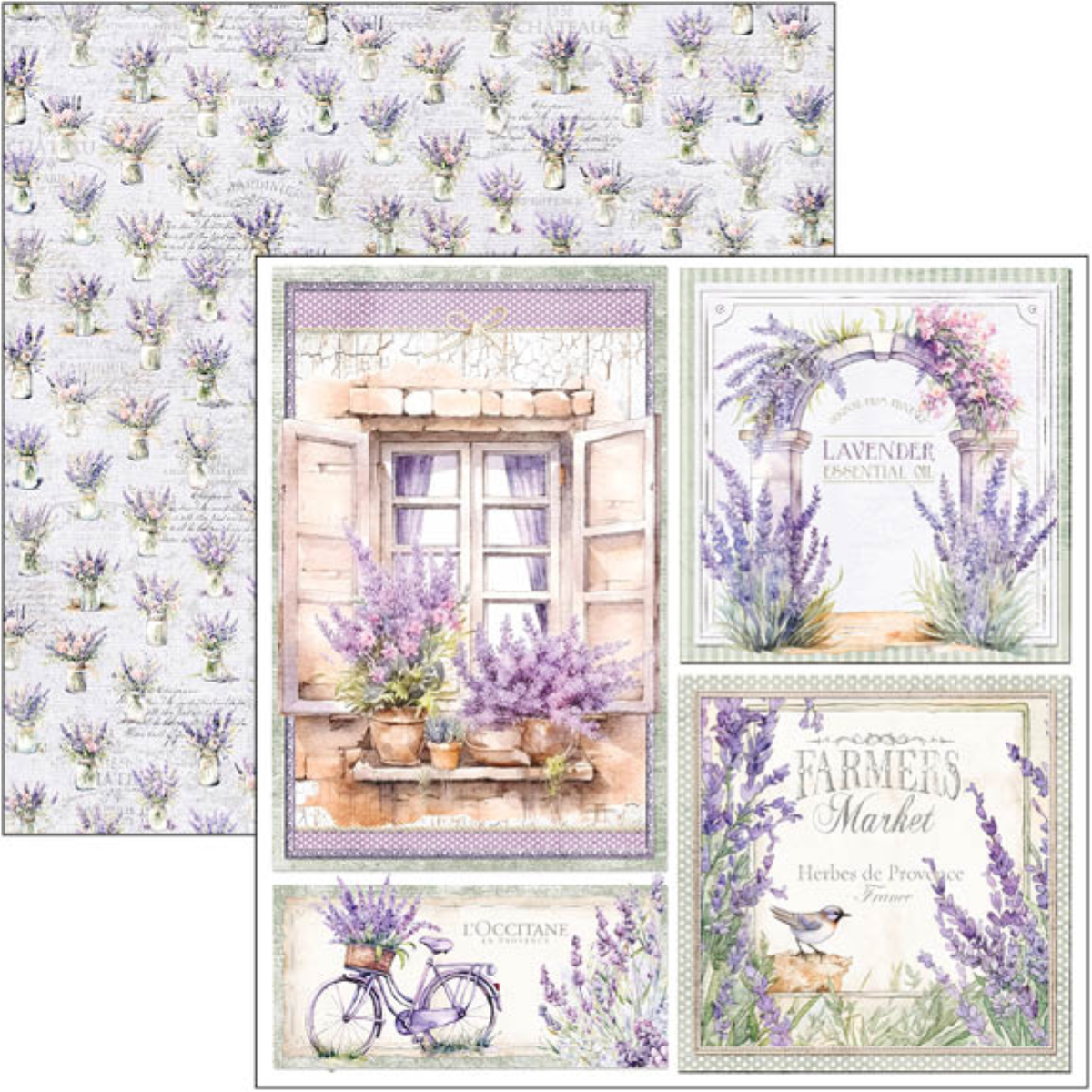 Morning in Provence Patterns Pad 12"x12" 8/Pkg - Image 8