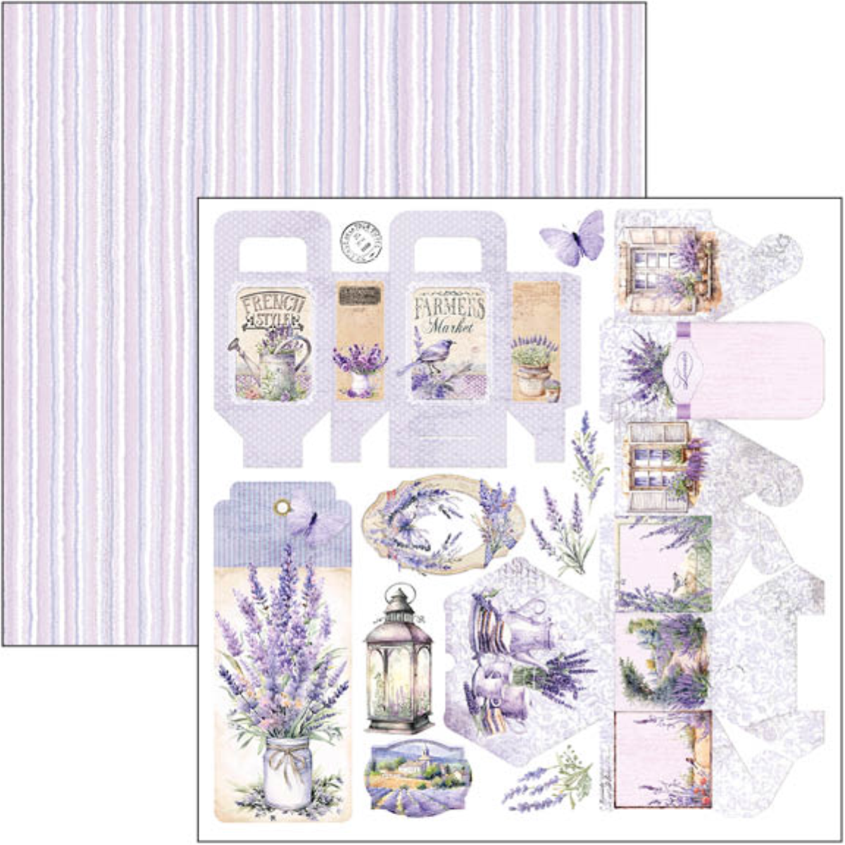 Morning in Provence Patterns Pad 12"x12" 8/Pkg - Image 9