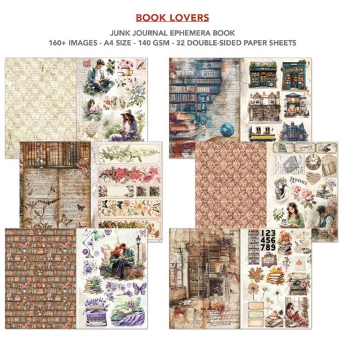 Ephemera Book Book Lovers A4 32/Pkg - Image 6