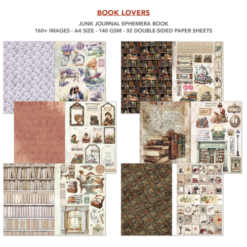 Ephemera Book Book Lovers A4 32/Pkg - Image 5