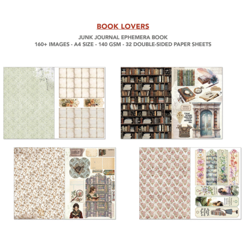 Ephemera Book Book Lovers A4 32/Pkg - Image 4