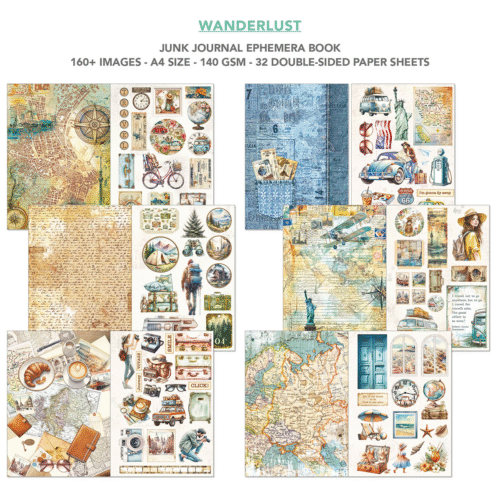 Ephemera Book Wanderlust A4 32/Pkg - Image 6