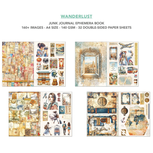 Ephemera Book Wanderlust A4 32/Pkg - Image 4