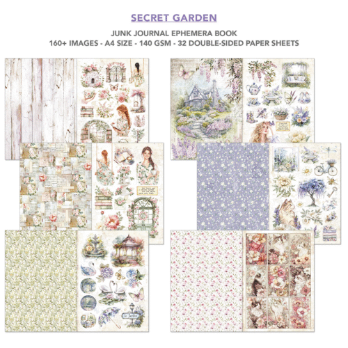 Ephemera Book Secret Garden A4 32/Pkg - Image 6