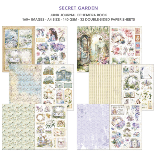 Ephemera Book Secret Garden A4 32/Pkg - Image 5