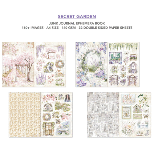 Ephemera Book Secret Garden A4 32/Pkg - Image 4