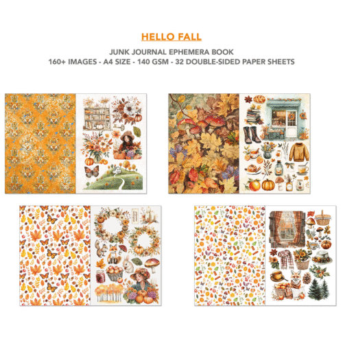 Ephemera Book Hello Fall A4 32/Pkg - Image 4