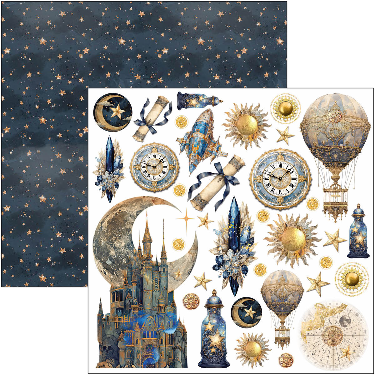 Celestial Fussy Cut Pad 6"x6" 24/Pkg - Image 7