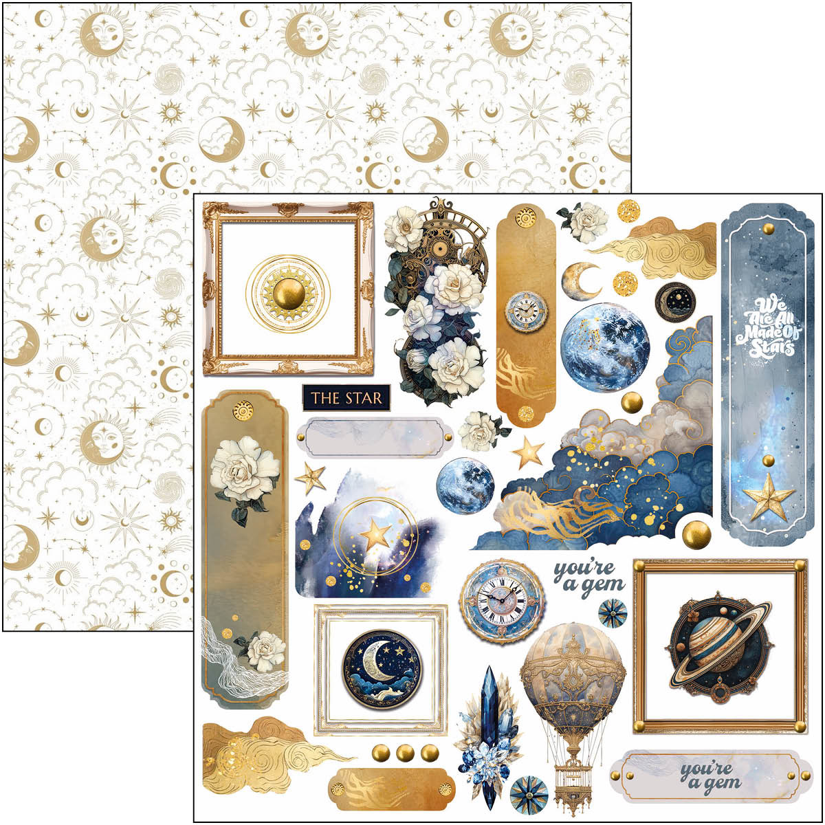 Celestial Fussy Cut Pad 6"x6" 24/Pkg - Image 5
