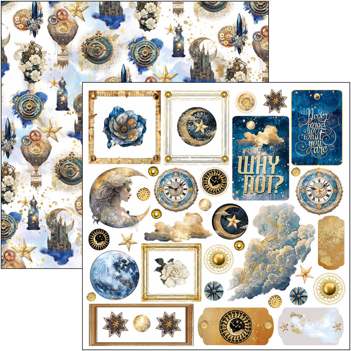 Celestial Fussy Cut Pad 6"x6" 24/Pkg - Image 3
