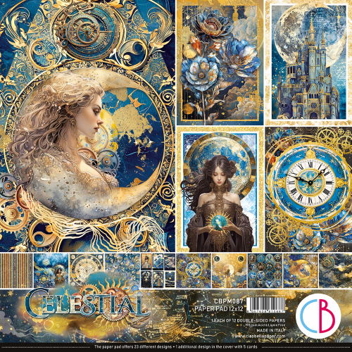 Celestial Paper Pad 12"x12" 12/Pkg - Image 14