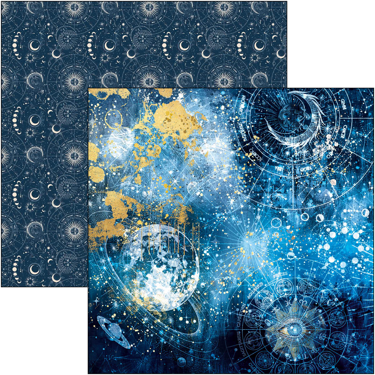 Celestial Paper Pad 12"x12" 12/Pkg - Image 3