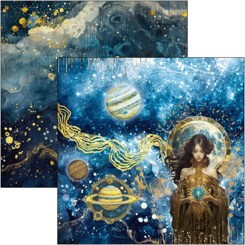 Celestial Paper Pad 12"x12" 12/Pkg - Image 10