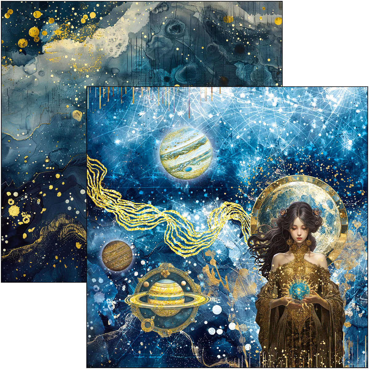 Celestial Paper Pad 12"x12" 12/Pkg - Image 10