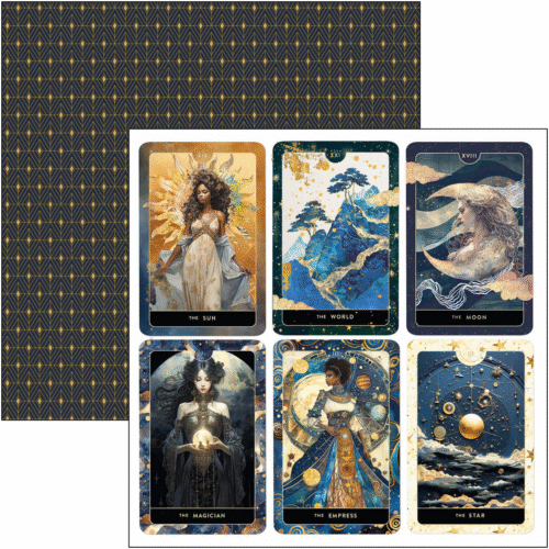 Celestial Paper Pad 12"x12" 12/Pkg - Image 8
