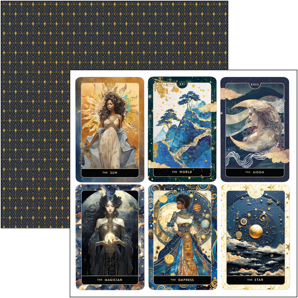 Celestial Paper Pad 12"x12" 12/Pkg - Image 8