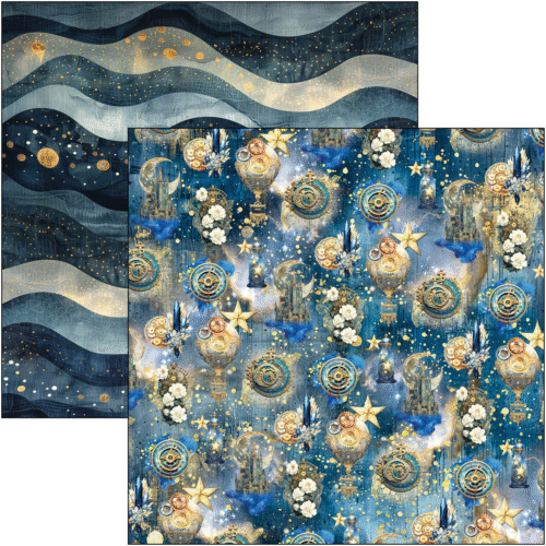 Celestial Paper Pad 12"x12" 12/Pkg - Image 7