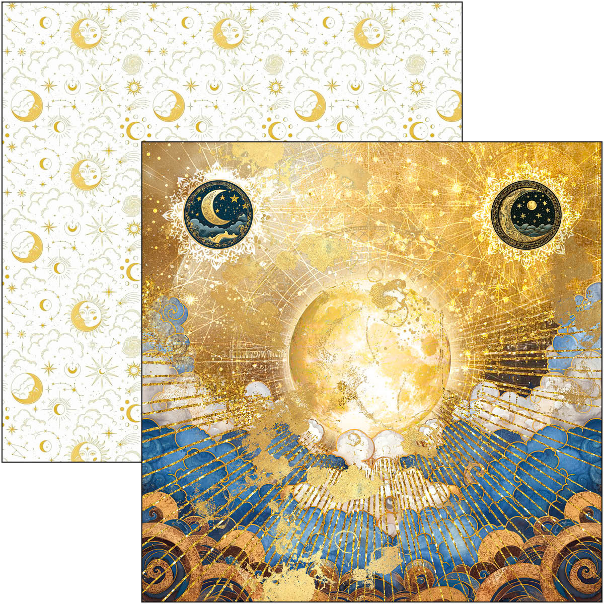 Celestial Paper Pad 12"x12" 12/Pkg - Image 4