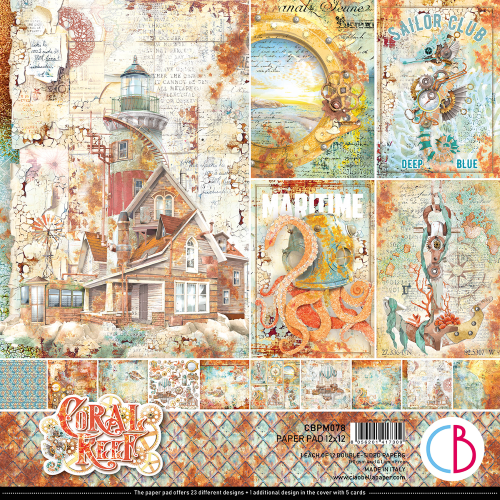 Coral reef Paper Pad 12"x12" 12/Pkg - Image 14
