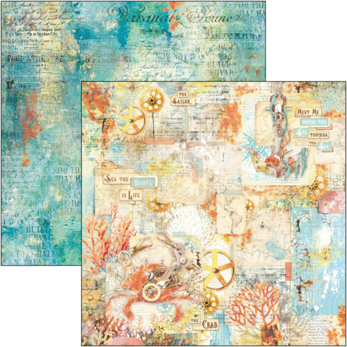 Coral reef Paper Pad 12"x12" 12/Pkg - Image 5