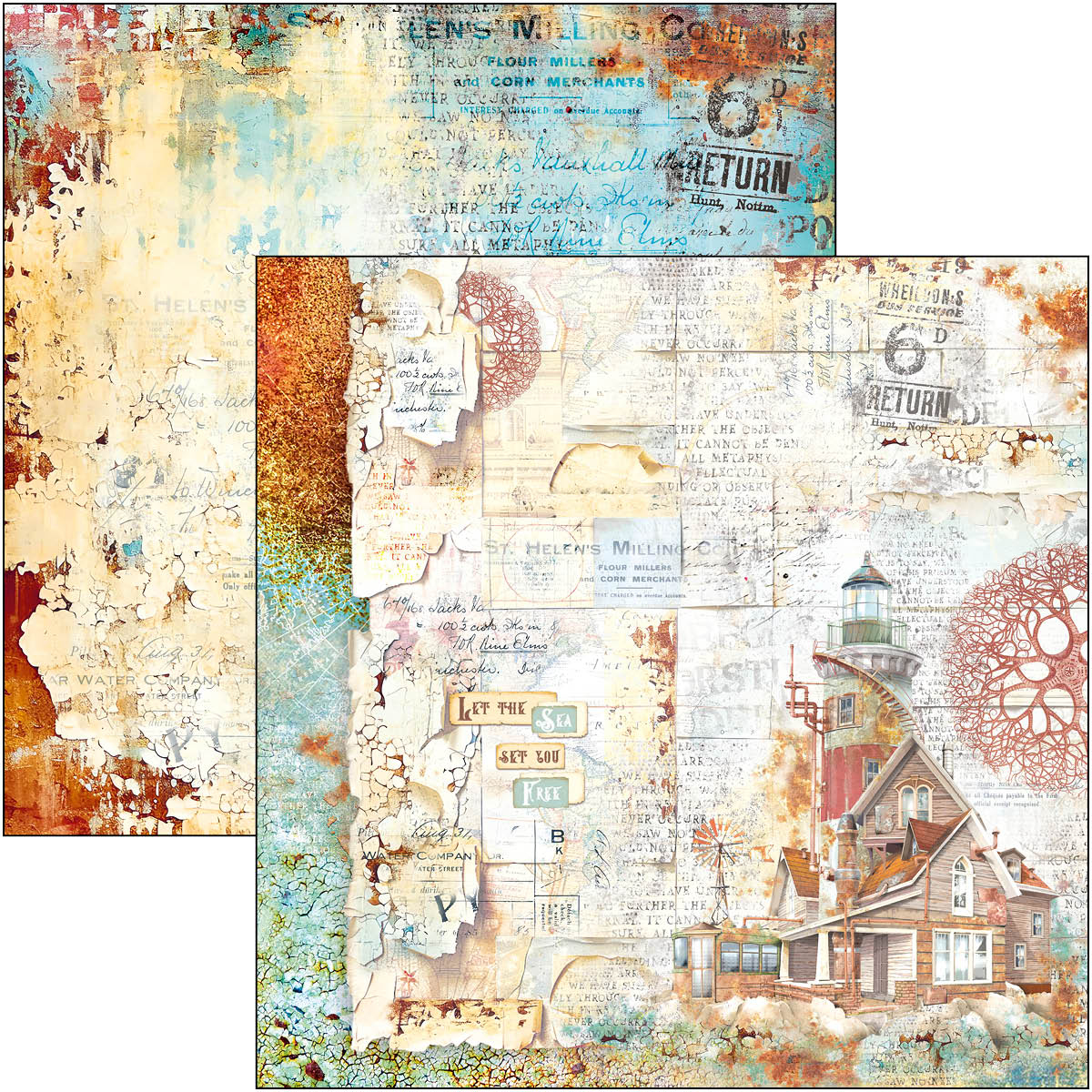 Coral reef Paper Pad 12"x12" 12/Pkg - Image 4