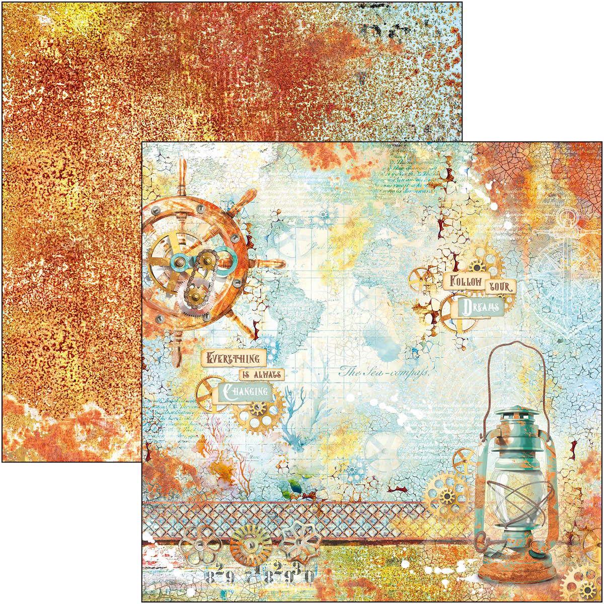 Coral reef Paper Pad 12"x12" 12/Pkg - Image 3