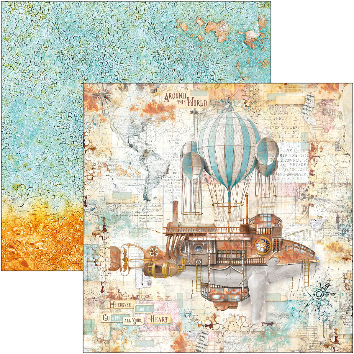 Coral reef Paper Pad 12"x12" 12/Pkg - Image 2