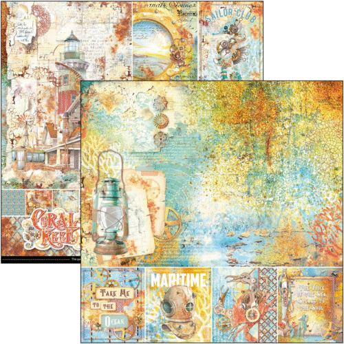 Coral reef Paper Pad 12"x12" 12/Pkg - Image 13