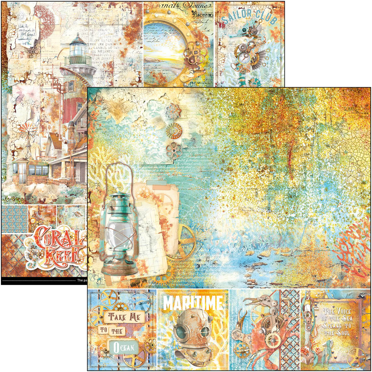 Coral reef Paper Pad 12"x12" 12/Pkg - Image 13