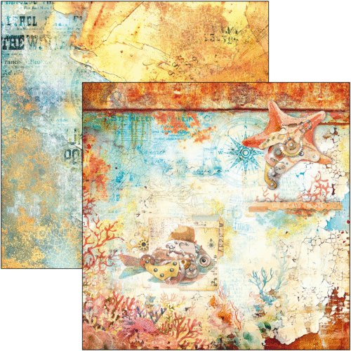 Coral reef Paper Pad 12"x12" 12/Pkg - Image 12