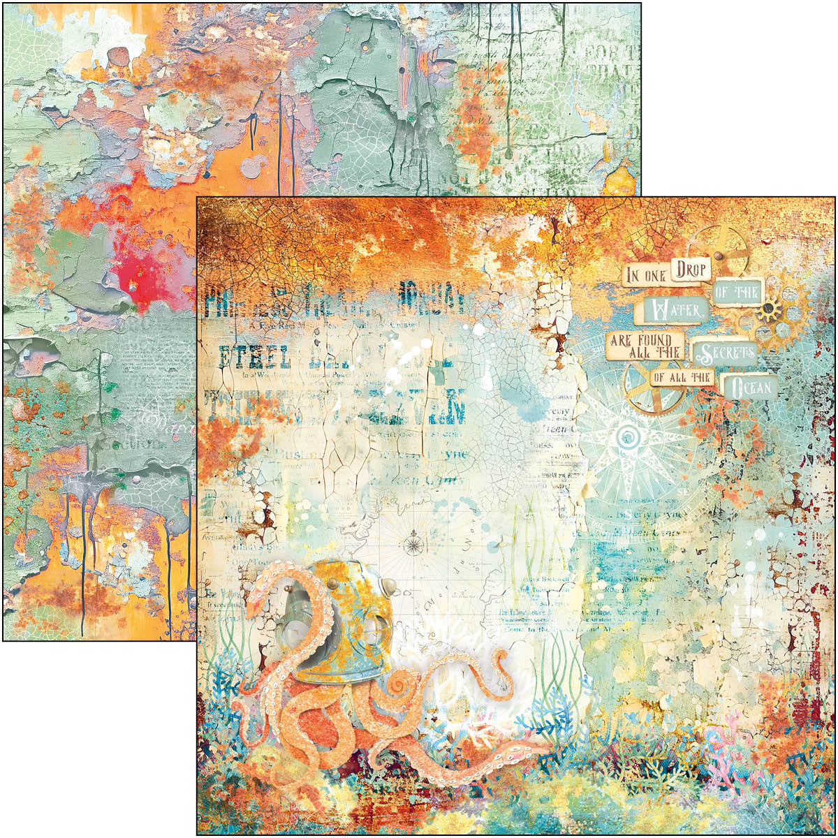 Coral reef Paper Pad 12"x12" 12/Pkg - Image 11