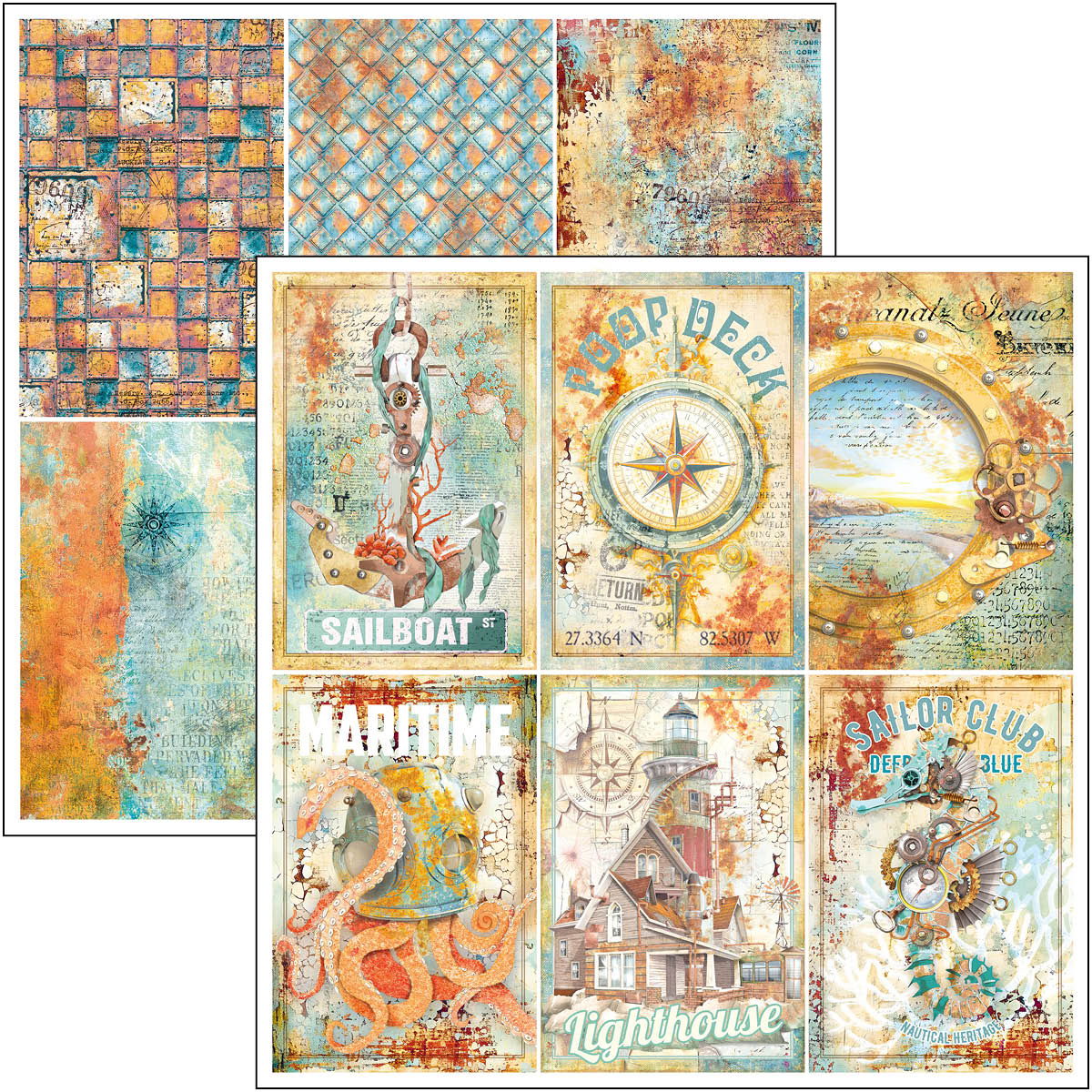 Coral reef Paper Pad 12"x12" 12/Pkg - Image 9
