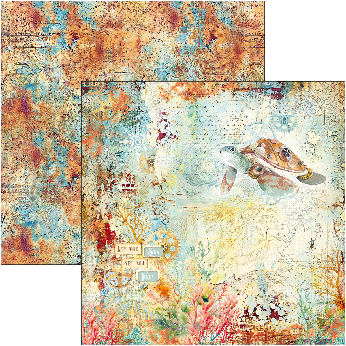 Coral reef Paper Pad 12"x12" 12/Pkg - Image 7